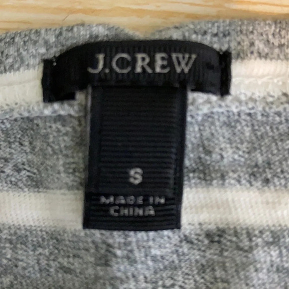 J. Crew Embellished Striped Cotton Tee - Sz S - Picture 5 of 7